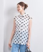 【その他のブランド/Other】のオーガンジー プリント ノースリーブ シャツ WHITE|ID: prp329100004539876 ipo3291000000032284943