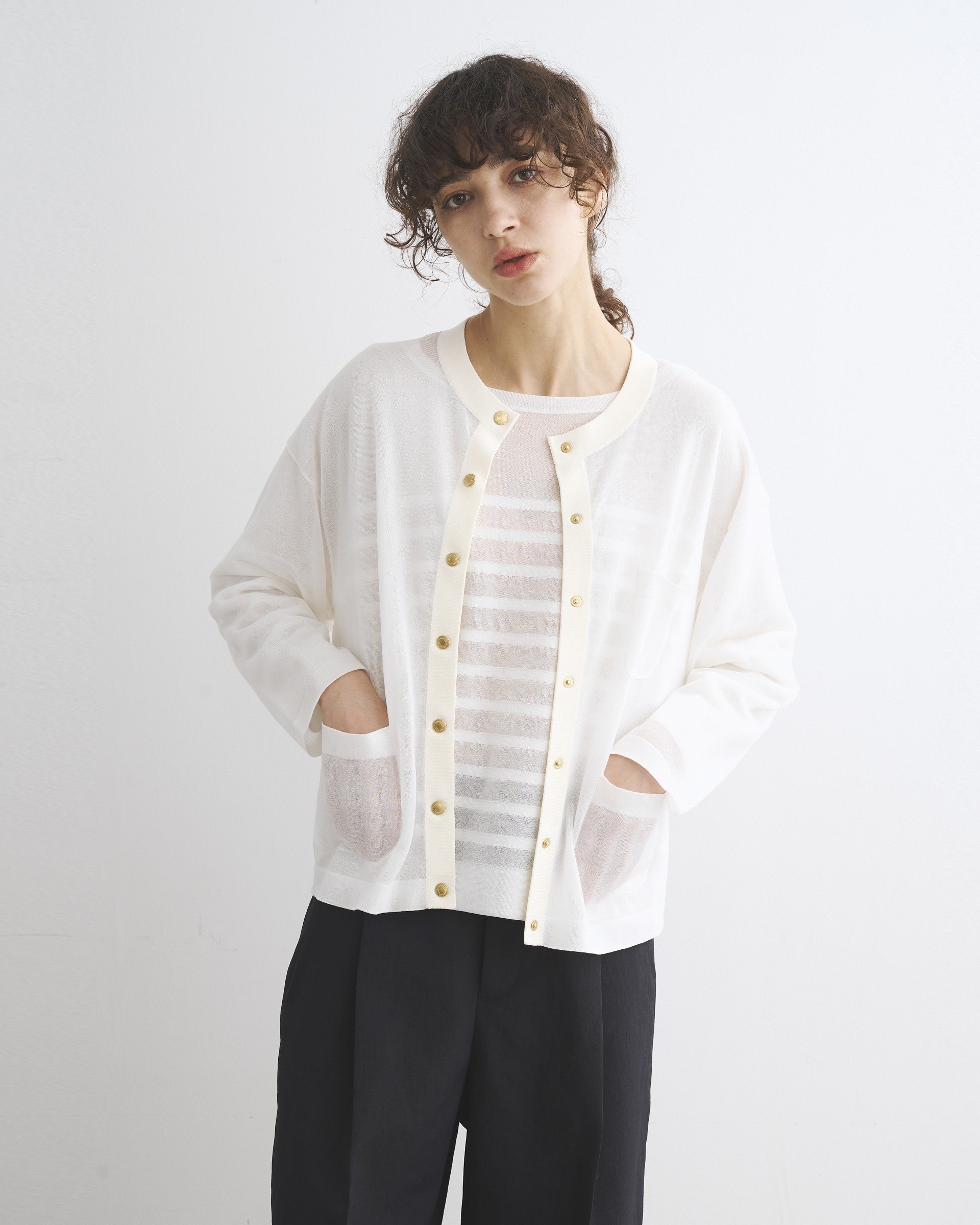 【トラディショナル ウェザーウェア/TWW / Traditional Weatherwear】のARKLEY KNIT SHEER インテリア・キッズ・メンズ・レディースファッション・服の通販 founy(ファニー) 　ファッション　Fashion　レディースファッション　Fashion for Women　トップス・カットソー　Cut & Sew Tops　ニット　Knit Tops & Sweaters　シアー　Sheer, See-Through　バランス　Balance, Style Balance　人気　Popular, Best Seller　夏　Summer　ホワイト|ID: prp329100004539889 ipo3291000000032743121