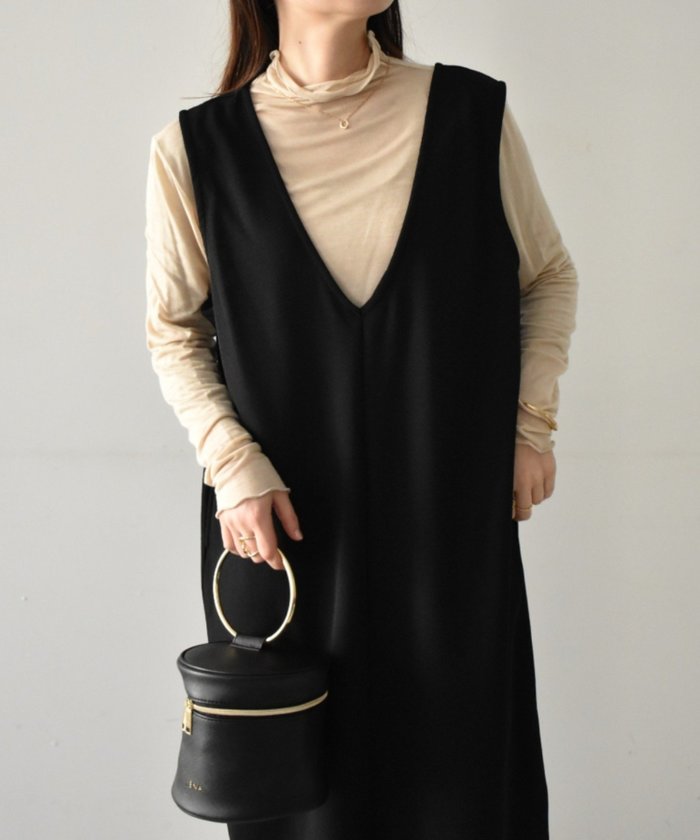 【ラナン/Ranan】のひんやり!ジャンパースカート インテリア・キッズ・メンズ・レディースファッション・服の通販 founy(ファニー) https://founy.com/ ファッション Fashion レディースファッション Ladies' Fashion Online スカート Skirt インナー Inner カットソー Cut And Sew スリット Slit ポケット Pocket ロング Long 夏 Summer |ID: prp329100004539915 ipo3291000000032671080