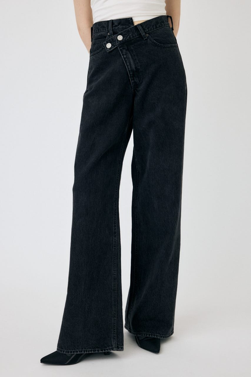 【マウジー/moussy】のCROSS WAIST WIDE STRAIGHT 人気、トレンドファッション・服の通販 founy(ファニー) 　ファッション　Fashion　レディースファッション　WOMEN　おすすめ　Recommend　キャミ　Cami　コンパクト　Compact　サンダル　Sandals　シューズ　Shoes　ストレート　Straight　スニーカー　Sneakers　タンク　Tank　デニム　Denim　トレンド　Trend　フィット　Fit　フラット　Flat　ワイド　Wide　ワンポイント　One Point　今季　This Season　厚底　Platforms　 other-1|ID: prp329100004539931 ipo3291000000032216670