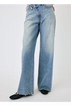 【マウジー/moussy】のCROSS WAIST WIDE STRAIGHT 人気、トレンドファッション・服の通販 founy(ファニー) ファッション Fashion レディースファッション WOMEN おすすめ Recommend キャミ Cami コンパクト Compact サンダル Sandals シューズ Shoes ストレート Straight スニーカー Sneakers タンク Tank デニム Denim トレンド Trend フィット Fit フラット Flat ワイド Wide ワンポイント One Point 今季 This Season 厚底 Platforms thumbnail L/BLU1|ID: prp329100004539931 ipo3291000000032216673