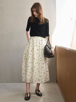 【ミラオーウェン/Mila Owen】のジャガードウエストゴムポケットデザインフレアスカート【ウォッシャブル】 人気、トレンドファッション・服の通販 founy(ファニー) ファッション Fashion レディースファッション Fashion for Women スカート Skirts Aライン・フレアスカート A-Line & Flared Skirts イエロー Yellow ウォッシャブル Machine Washable シアー Sheer, See-Through スタイリッシュ Stylish, Fashionable トレンド Trend, Trending Now フラワー Flower, Floral フレア Flare, Flared 今季 This Season, Current Season |ID:prp329100004539979