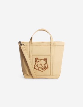 【メゾン キツネ/MAISON KITSUNE】のMaison Kitsune/FOX HEAD SMALL TOTE 人気、トレンドファッション・服の通販 founy(ファニー) ファッション Fashion レディースファッション WOMEN バッグ Bag キャンバス Canvas グログラン Grosgrain フロント Front ポケット Pocket ラップ Wrap 夏 Summer S/S・春夏 Ss・Spring/Summer |ID:prp329100004539984