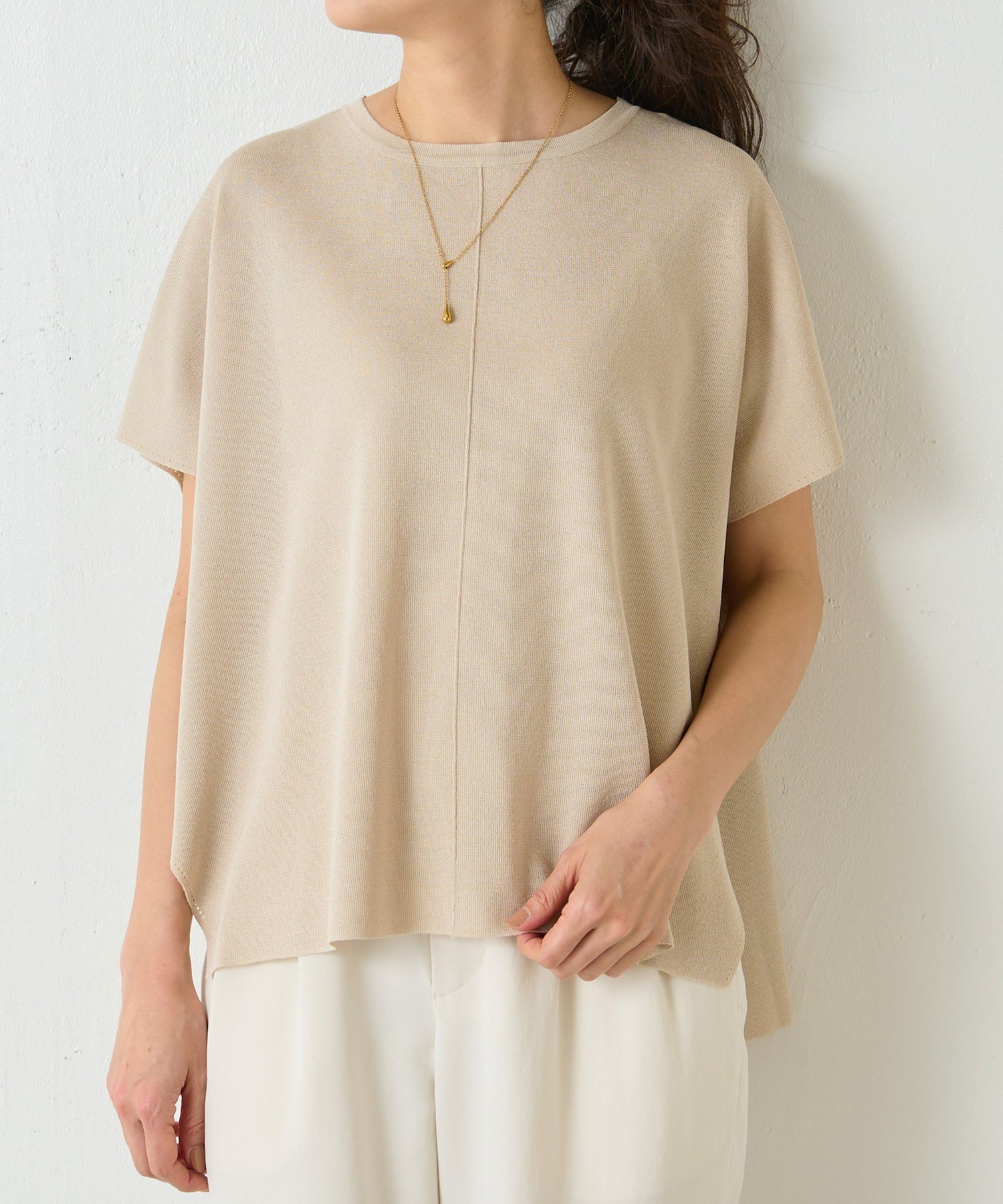 【ビアズリー/BEARDSLEY】のフレンチサラットプルオーバー インテリア・キッズ・メンズ・レディースファッション・服の通販 founy(ファニー) 　ファッション　Fashion　レディースファッション　Fashion for Women　トップス・カットソー　Cut & Sew Tops　カジュアルプルオーバー・ニットトップス　Pullovers & Knit Tops / Casual Pullovers　おすすめ　Recommended / Our Picks　アンサンブル　Ensemble Set　カーディガン　Cardigan, Knitwear　スリット　Slit, Slit Detail　スリーブ　Sleeve, Long Sleeve / Short Sleeve　フレンチ　French, French Style　ボトム　Bottoms, Lower Wear　夏　Summer　春　Spring　S/S・春夏　SS, Spring/Summer, Warm Season　サンドベージュ|ID: prp329100004540012 ipo3291000000033557510
