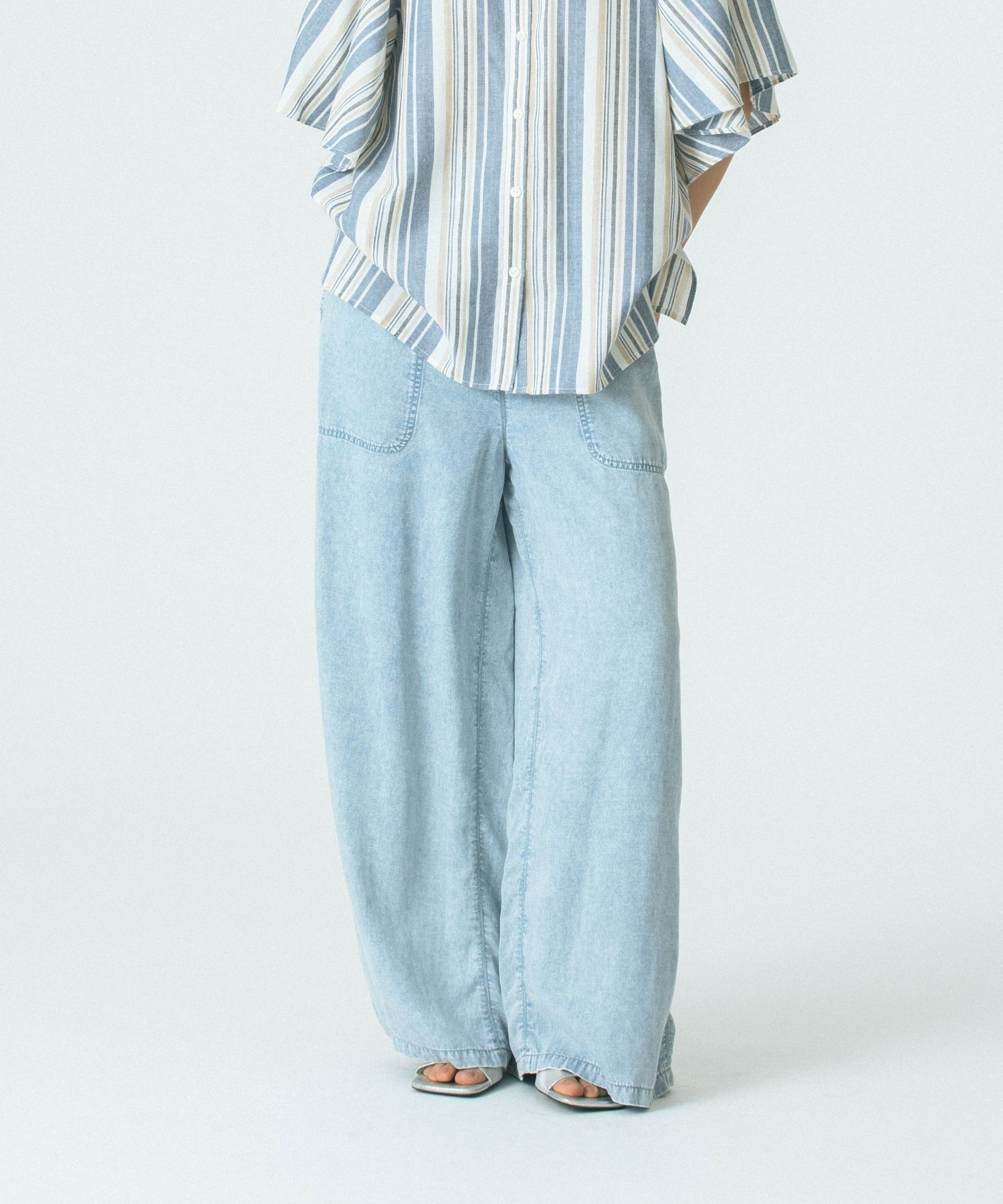 【ローズバッド/ROSE BUD】のLIGHT OZ DENIM PANTS インテリア・キッズ・メンズ・レディースファッション・服の通販 founy(ファニー) 　ファッション　Fashion　レディースファッション　Fashion for Women　パンツ　Pants & Trousers　デニムパンツ・ジーンズ・美脚デニム　Denim Jeans & Pants　スタンダード　Standard, Basic　デニム　Denim, Jeans Material　バランス　Balance, Style Balance　ワイド　Wide, Wide Fit　BLUE|ID: prp329100004540023 ipo3291000000033091425
