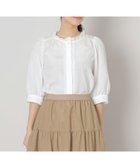 【トゥー ビー シック/TO BE CHIC】のブライトクロス アイレットレースブラウス オフホワイト1|ID: prp329100004540057 ipo3291000000033550446