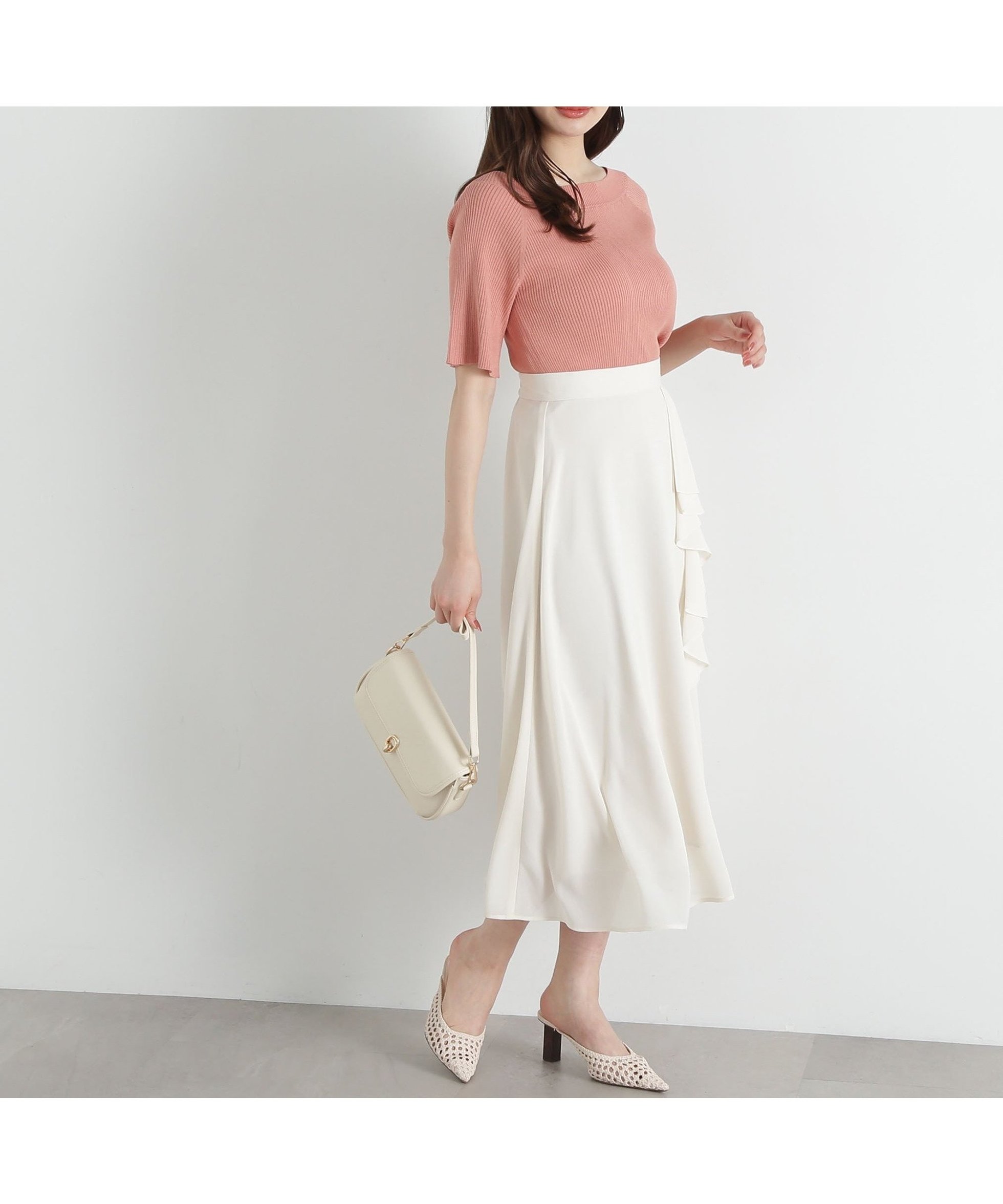 【プロポーション ボディドレッシング/PROPORTION BODY DRESSING】のアシメラッフルフレアスカート インテリア・キッズ・メンズ・レディースファッション・服の通販 founy(ファニー) 　ファッション　Fashion　レディースファッション　Fashion for Women　スカート　Skirts　Aライン・フレアスカート　A-Line & Flared Skirts　エレガント 上品　Elegant　トレンド　Trend, Trending Now　フレア　Flare, Flared　ラッフル　Ruffle, Frill　ビジネス 仕事 通勤　Business / Work / Commuting　エクリュ1|ID: prp329100004540071 ipo3291000000032747848