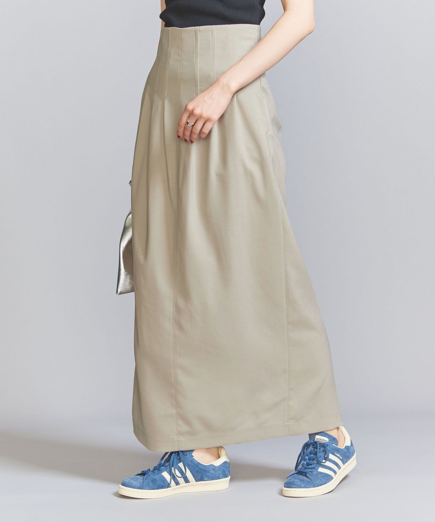 【その他のブランド/Other】のハイウエスト ロングスカート インテリア・キッズ・メンズ・レディースファッション・服の通販 founy(ファニー) 　ファッション　Fashion　レディースファッション　WOMEN　スカート　Skirt　ロングスカート　Long Skirt　おすすめ　Recommend　カーディガン　Cardigan　コンパクト　Compact　スリット　Slit　ロング　Long　夏　Summer　春　Spring　S/S・春夏　Ss・Spring/Summer　BEIGE|ID: prp329100004540103 ipo3291000000032078827
