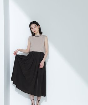 【ナチュラル ビューティー ベーシック/NATURAL BEAUTY BASIC】のタフタドッキングニットワンピース 人気、トレンドファッション・服の通販 founy(ファニー) ファッション Fashion レディースファッション Ladies' Fashion Online ワンピース Dress ニットワンピース Knit Dresses タフタ Taffeta ドッキング Docking ハイネック High Neck フェミニン Feminine ボーダー Border 無地 Plain Color |ID:prp329100004540179