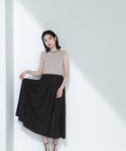 【ナチュラル ビューティー ベーシック/NATURAL BEAUTY BASIC】のタフタドッキングニットワンピース 人気、トレンドファッション・服の通販 founy(ファニー) ファッション Fashion レディースファッション Ladies' Fashion Online ワンピース Dress ニットワンピース Knit Dresses タフタ Taffeta ドッキング Docking ハイネック High Neck フェミニン Feminine ボーダー Border 無地 Plain Color thumbnail ブラウン×ベージュ2|ID: prp329100004540179 ipo3291000000032653682