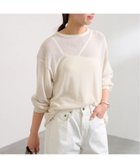 【フレームワーク/FRAMeWORK】のメッシュロンT 人気、トレンドファッション・服の通販 founy(ファニー) ファッション Fashion レディースファッション WOMEN トップス・カットソー Tops/Tshirt ロング / Tシャツ T-Shirts インナー Inner スウェット Sweat メッシュ Mesh thumbnail ナチュラル|ID: prp329100004540259 ipo3291000000032213946
