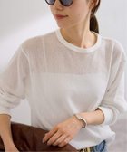 【フレームワーク/FRAMeWORK】のメッシュロンT 人気、トレンドファッション・服の通販 founy(ファニー) ファッション Fashion レディースファッション WOMEN トップス・カットソー Tops/Tshirt ロング / Tシャツ T-Shirts インナー Inner スウェット Sweat メッシュ Mesh thumbnail ホワイト|ID: prp329100004540259 ipo3291000000032213947
