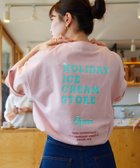 【フリークスストア/FREAK'S STORE】のHOLIDAY ICECREAM×FREAK S STORE 別注 ビッグシルエット バックプリント クルーネック Tシャツ 【限定展開】 25SS ピンク|ID: prp329100004540271 ipo3291000000032373272