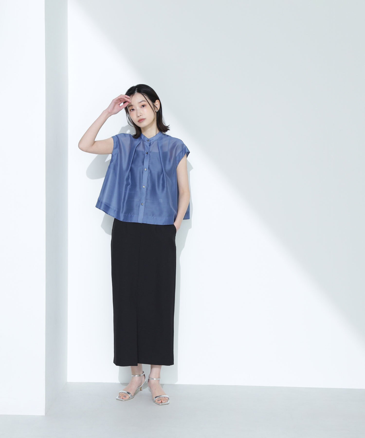 【ナチュラル ビューティー ベーシック/NATURAL BEAUTY BASIC】のカルゼストレッチシリーズ ナロースカート インテリア・キッズ・メンズ・レディースファッション・服の通販 founy(ファニー) 　ファッション　Fashion　レディースファッション　WOMEN　スカート　Skirt　スリット　Slit　センター　Center　フィット　Fit　ベーシック　Basic　定番　Standard　クロ|ID: prp329100004540281 ipo3291000000032079845