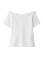 【フレイ アイディー/FRAY I.D】のオフショルダーカットソー/ウォッシャブル 人気、トレンドファッション・服の通販 founy(ファニー) ファッション Fashion レディースファッション Ladies' Fashion Online トップス・カットソー Tops/Tshirt カットソー Cut and Sewn ウォッシャブル Washable オフショルダー Off Shoulder コンパクト Compact チャーム Charm デコルテ Decolletage プリント Print ボトム Bottom 人気 Popularity 夏 Summer thumbnail WHT[001]|ID: prp329100004540283 ipo3291000000032542299