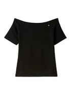 【フレイ アイディー/FRAY I.D】のオフショルダーカットソー/ウォッシャブル 人気、トレンドファッション・服の通販 founy(ファニー) ファッション Fashion レディースファッション Ladies' Fashion Online トップス・カットソー Tops/Tshirt カットソー Cut and Sewn ウォッシャブル Washable オフショルダー Off Shoulder コンパクト Compact チャーム Charm デコルテ Decolletage プリント Print ボトム Bottom 人気 Popularity 夏 Summer thumbnail BLK[009]|ID: prp329100004540283 ipo3291000000032542300