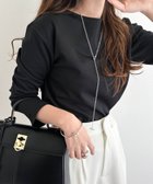 【アンドミー/andme】のキレイ見え ポンチ 長袖 クルーネック トップス ブラック|ID: prp329100004540285 ipo3291000000033876181