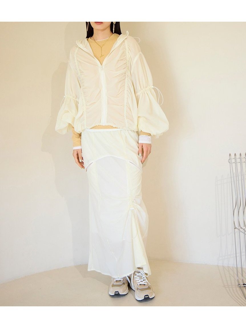 【エミ/emmi】の【ONLINE限定カラー】ギャザーディテールナロースカート 人気、トレンドファッション・服の通販 founy(ファニー) 　ファッション　Fashion　レディースファッション　Ladies' Fashion Online　スカート　Skirt　 other-1|ID: prp329100004540297 ipo3291000000032688466