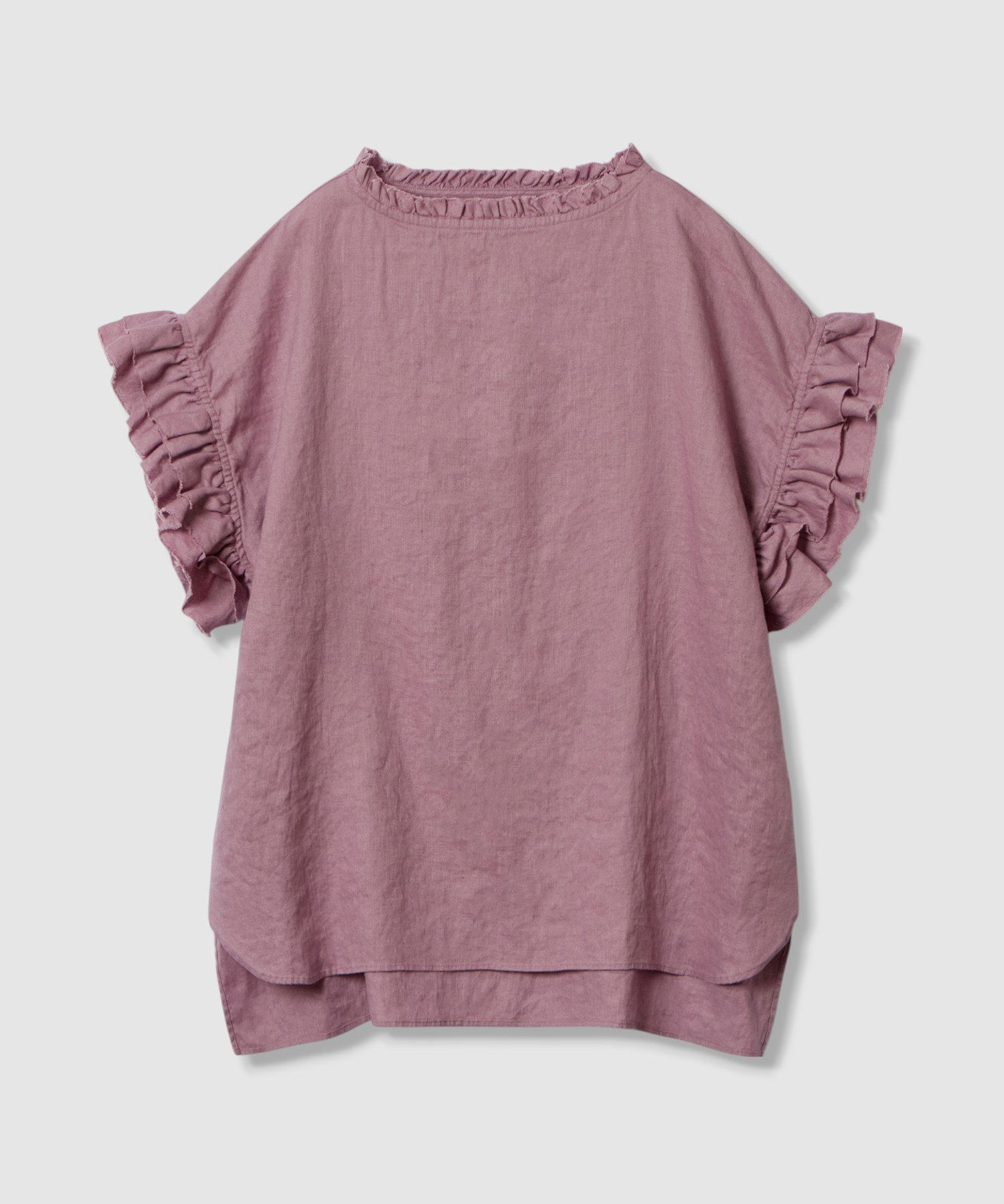 【ハウス オブ ロータス/HOUSE OF LOTUS】のリネンフリルブラウス インテリア・キッズ・メンズ・レディースファッション・服の通販 founy(ファニー) 　ファッション　Fashion　レディースファッション　Ladies' Fashion Online　トップス・カットソー　Tops/Tshirt　シャツ/ブラウス　Shirts/Blouses　2025年　2025　2025春夏・S/S　Ss,Spring/Summer,2025　フリル　Frills　リラックス　Relax　人気　Popularity　夏　Summer　S/S・春夏　Ss・Spring/Summer　パープル系|ID: prp329100004540321 ipo3291000000032605031