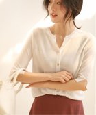 【セゾンドパピヨン/SAISON DE PAPILLON】のスキッパーネックサマーニットカーディガン 人気、トレンドファッション・服の通販 founy(ファニー) ファッション Fashion レディースファッション WOMEN トップス・カットソー Tops/Tshirt ニット Knit Tops カーディガン Cardigans カーディガン Cardigan スキッパー Skipper スリット Slit 夏 Summer 定番 Standard thumbnail ホワイト|ID: prp329100004540337 ipo3291000000032354380
