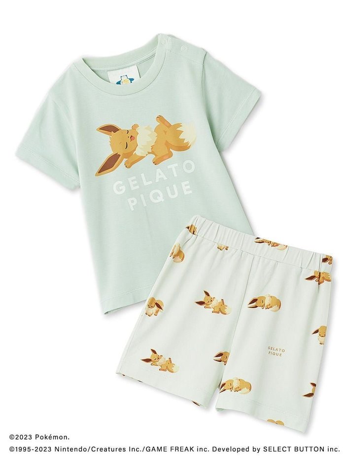 【ジェラート ピケ/gelato pique / KIDS】の【ポケモンスリープ】【ベビー】接触冷感プリントTシャツ ショートパンツセット インテリア・キッズ・メンズ・レディースファッション・服の通販 founy(ファニー) https://founy.com/ ファッション Fashion キッズファッション Fashion for Kids ボトムス Bottoms お家時間・ステイホーム Stay Home / At Home とろみ Fluid, Flowy Fabric カットソー Cut and Sewn Top ショート Short, Short Length プリント Print, Printed Pattern ベビー Baby, Babywear メンズ Men's, Menswear |ID: prp329100004540341 ipo3291000000032567707