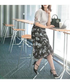 【インデックス/INDEX】の花柄マーメイドフレアスカート【洗濯機洗い可】 人気、トレンドファッション・服の通販 founy(ファニー) ファッション Fashion レディースファッション WOMEN スカート Skirt Aライン/フレアスカート Flared A-Line Skirts シアー Sheer パイピング Piping フラワー Flower フレア Flare プリント Print ポケット Pocket |ID:prp329100004540350