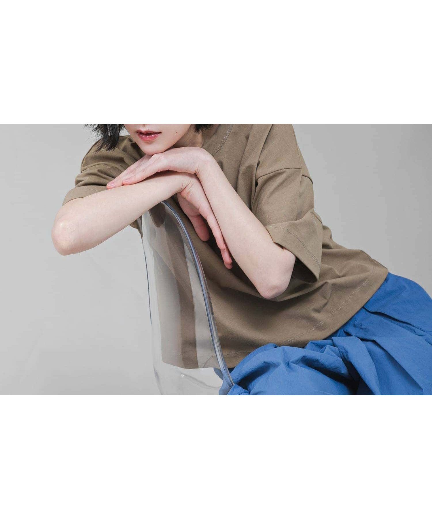 【アーバンリサーチ ドアーズ/URBAN RESEARCH DOORS】の『吸水速乾/UVカット』DRY OUT SHORT LENGTH T-SHIRTS インテリア・キッズ・メンズ・レディースファッション・服の通販 founy(ファニー) 　ファッション　Fashion　レディースファッション　WOMEN　トップス・カットソー　Tops/Tshirt　シャツ/ブラウス　Shirts/Blouses　ロング / Tシャツ　T-Shirts　2025年　2025　2025春夏・S/S　Ss,Spring/Summer,2025　ショート　Short　シンプル　Simple　ドレープ　Drape　ボトム　Bottom　吸水　Water Absorption　夏　Summer　S/S・春夏　Ss・Spring/Summer　ベージュ|ID: prp329100004540373 ipo3291000000032238731