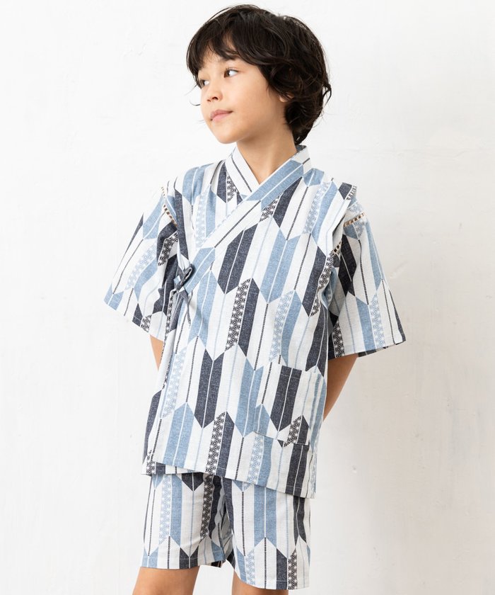 【その他のブランド/Other】の甚平 子供服 キッズ 男の子 RED PONY インテリア・キッズ・メンズ・レディースファッション・服の通販 founy(ファニー) https://founy.com/ ファッション Fashion キッズファッション KIDS ドット Dot パジャマ Pajamas プリント Print ミックス Mix 水玉 Polka Dots 日本製 Made In Japan 夏 Summer |ID: prp329100004540382 ipo3291000000032080478