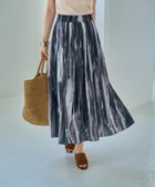 【スタイルデリ/STYLE DELI】の水彩ストライプ柄フェードアウトプリーツスカート ブラックミックス|ID: prp329100004540385 ipo3291000000032689107