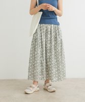 【アーバンリサーチ ドアーズ/URBAN RESEARCH DOORS】のコットンフラワーギャザースカート 人気、トレンドファッション・服の通販 founy(ファニー) ファッション Fashion レディースファッション WOMEN スカート Skirt 2025年 2025 2025春夏・S/S Ss,Spring/Summer,2025 インド India エアリー Airy ギャザー Gather フラワー Flower フロント Front プリント Print リゾート Resort 夏 Summer 春 Spring S/S・春夏 Ss・Spring/Summer |ID:prp329100004540389