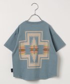 【ベイフロー/BAYFLOW / KIDS】の【PENDLETON(ペンドルトン)】別注バックプリントTシャツ25SS(KIDS) 人気、トレンドファッション・服の通販 founy(ファニー) ファッション Fashion キッズファッション KIDS カッティング Cutting ブランケット Blanket プリント Print ボトム Bottom 別注 Special Order メンズ Mens モノトーン Monotone ラウンド Round ワイド Wide おすすめ Recommend 2025年 2025 2025春夏・S/S Ss,Spring/Summer,2025 thumbnail ブルー80|ID: prp329100004540390 ipo3291000000032080548