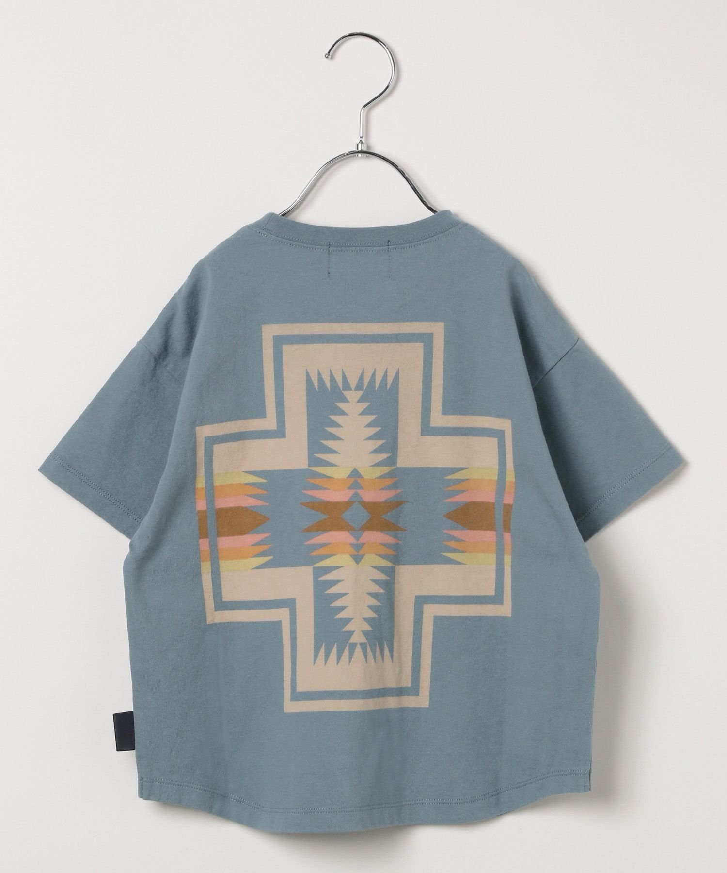 【ベイフロー/BAYFLOW / KIDS】の【PENDLETON(ペンドルトン)】別注バックプリントTシャツ25SS(KIDS) インテリア・キッズ・メンズ・レディースファッション・服の通販 founy(ファニー) 　ファッション　Fashion　キッズファッション　KIDS　カッティング　Cutting　ブランケット　Blanket　プリント　Print　ボトム　Bottom　別注　Special Order　メンズ　Mens　モノトーン　Monotone　ラウンド　Round　ワイド　Wide　おすすめ　Recommend　2025年　2025　2025春夏・S/S　Ss,Spring/Summer,2025　ブルー80|ID: prp329100004540390 ipo3291000000032080548