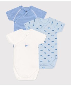 【プチバトー/PETIT BATEAU / KIDS】の半袖あわせボディ3枚組 人気、トレンドファッション・服の通販 founy(ファニー) ファッション Fashion キッズファッション KIDS おすすめ Recommend ギフト プレゼント Gift Present プリント Print 半袖 Short Sleeve |ID:prp329100004540418