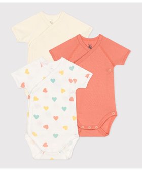 【プチバトー/PETIT BATEAU / KIDS】の半袖あわせボディ3枚組 人気、トレンドファッション・服の通販 founy(ファニー) ファッション Fashion キッズファッション KIDS おすすめ Recommend ギフト プレゼント Gift Present シンプル Simple プリント Print 人気 Popularity 半袖 Short Sleeve |ID:prp329100004540418