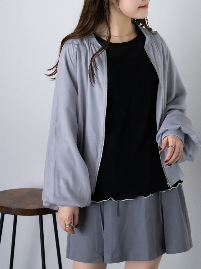 【エヘカソポ/ehka sopo】のシアーブルゾン インテリア・キッズ・メンズ・レディースファッション・服の通販 founy(ファニー) https://founy.com/ ファッション Fashion レディースファッション WOMEN アウター Coat Outerwear ブルゾン Blouson/Jackets シアー Sheer バランス Balance フォルム Form ブルゾン Blouson |ID: prp329100004540430 ipo3291000000032261523