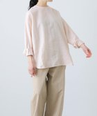 【かぐれ/kagure / URBAN RESEARCH】のリネンクルーネックプルオーバー PINK|ID: prp329100004540434 ipo3291000000032080868