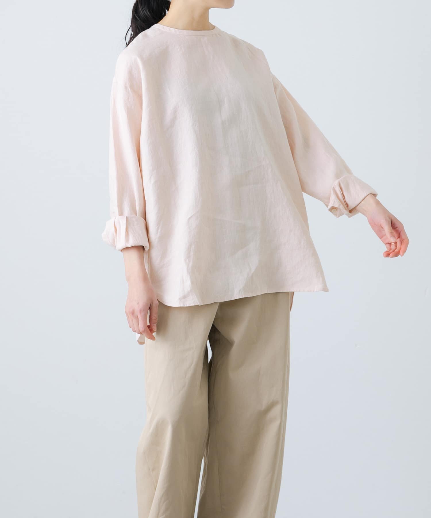 【かぐれ/kagure / URBAN RESEARCH】のリネンクルーネックプルオーバー インテリア・キッズ・メンズ・レディースファッション・服の通販 founy(ファニー) 　ファッション　Fashion　レディースファッション　WOMEN　トップス・カットソー　Tops/Tshirt　プルオーバー　Pullover　インナー　Inner　カットソー　Cut And Sew　カーディガン　Cardigan　シンプル　Simple　人気　Popularity　フランス　France　ベスト　Vest　ラウンド　Round　リネン　Linen　S/S・春夏　Ss・Spring/Summer　夏　Summer　エレガント 上品　Elegant　2025年　2025　2025春夏・S/S　Ss,Spring/Summer,2025　PINK|ID: prp329100004540434 ipo3291000000032241986