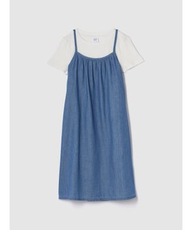 【ギャップ/GAP / KIDS】のリラックス ワンピース 2点コーデセット (キッズ) 人気、トレンドファッション・服の通販 founy(ファニー) ファッション Fashion キッズファッション KIDS ワンピース Dress/Kids ギャザー Gather シャーリング Shirring リラックス Relax 半袖 Short Sleeve |ID:prp329100004540435