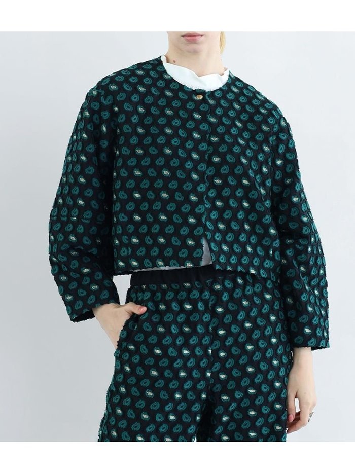 【ラシュッド/LASUD】の桐生ペイズリージャガードジャケット インテリア・キッズ・メンズ・レディースファッション・服の通販 founy(ファニー) https://founy.com/ ファッション Fashion レディースファッション WOMEN アウター Coat Outerwear ジャケット Jackets コンシャス Conscious ジャケット Jacket ファブリック Fabric フロント Front ベーシック Basic エレガント 上品 Elegant |ID: prp329100004540449 ipo3291000000032080955