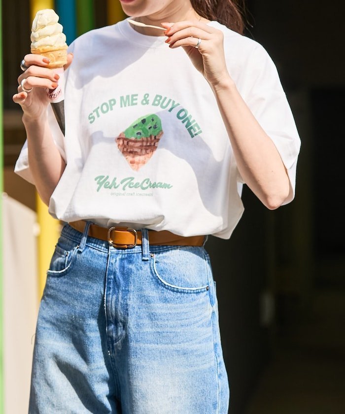 【フリークスストア/FREAK'S STORE】のYEH ice cream フロント ロゴ 半袖 Tシャツ【限定展開】 25SS インテリア・キッズ・メンズ・レディースファッション・服の通販 founy(ファニー) https://founy.com/ ファッション Fashion レディースファッション WOMEN トップス・カットソー Tops/Tshirt シャツ/ブラウス Shirts/Blouses ロング / Tシャツ T-Shirts イラスト Illustration 洗える Washable サンダル Sandals スペシャル Special デニム Denim 定番 Standard 人気 Popularity ビッグ Big フロント Front プリント Print ベーシック Basic ペイズリー Paisley ボトム Bottom 半袖 Short Sleeve ミリタリー Military レオパード Leopard S/S・春夏 Ss・Spring/Summer おすすめ Recommend 夏 Summer 2025年 2025 2025春夏・S/S Ss,Spring/Summer,2025 |ID: prp329100004540456 ipo3291000000032080997