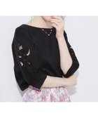 【クチュール ブローチ/Couture Brooch】の【接触冷感・洗える・UV機能付き・二の腕カバー】デイジー リボン エンブロドルマントップス 人気、トレンドファッション・服の通販 founy(ファニー) ファッション Fashion レディースファッション Fashion for Women トップス・カットソー Cut & Sew Tops おすすめ Recommended / Our Picks シルケット Silket, Silky Cotton リボン Ribbon, Bow 夏 Summer 洗える Machine Washable thumbnail ブラック|ID: prp329100004540487 ipo3291000000033834261