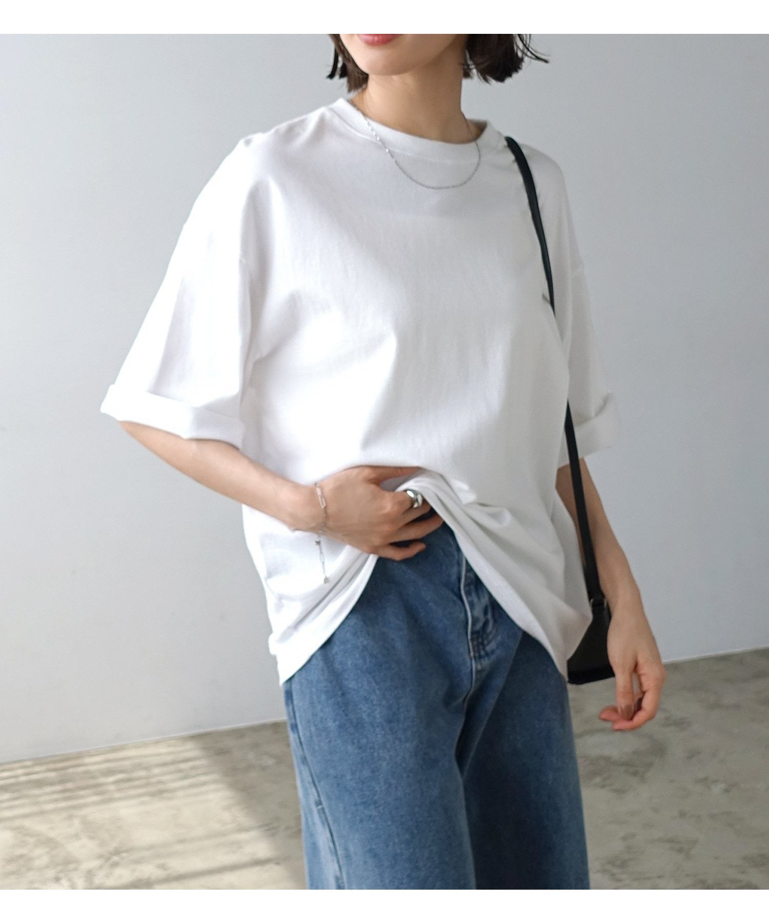 【その他のブランド/Other】のオーバーサイズ Tシャツ evernavy エバーネイビー インテリア・キッズ・メンズ・レディースファッション・服の通販 founy(ファニー) 　ファッション　Fashion　レディースファッション　WOMEN　トップス・カットソー　Tops/Tshirt　シャツ/ブラウス　Shirts/Blouses　ロング / Tシャツ　T-Shirts　おすすめ　Recommend　ショルダー　Shoulder　ドロップ　Drop　ベーシック　Basic　エレガント 上品　Elegant　半袖　Short Sleeve　ホワイト|ID: prp329100004540495 ipo3291000000032307044