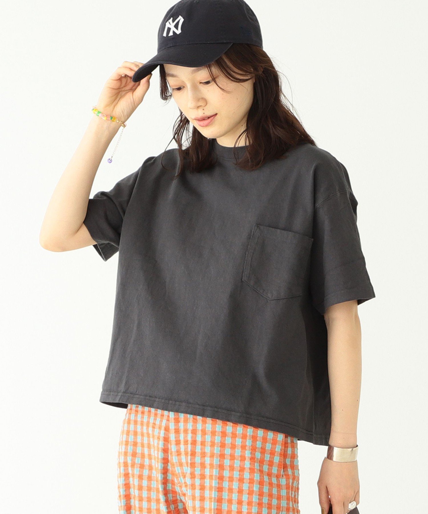 【ビームス ウイメン/BEAMS】のGoodwear / カスタム ビッグ 半袖 Tシャツ インテリア・キッズ・メンズ・レディースファッション・服の通販 founy(ファニー) 　ファッション　Fashion　レディースファッション　Ladies' Fashion Online　トップス・カットソー　Tops/Tshirt　シャツ/ブラウス　Shirts/Blouses　ロング / Tシャツ　T-Shirts　洗える　Washable　ショート　Short　スラックス　Slacks　定番　Standard　ビッグ　Big　フレア　Flare　ポケット　Pocket　半袖　Short Sleeve　リラックス　Relax　ワイド　Wide　CHARCOAL GRAY|ID: prp329100004540499 ipo3291000000032531146
