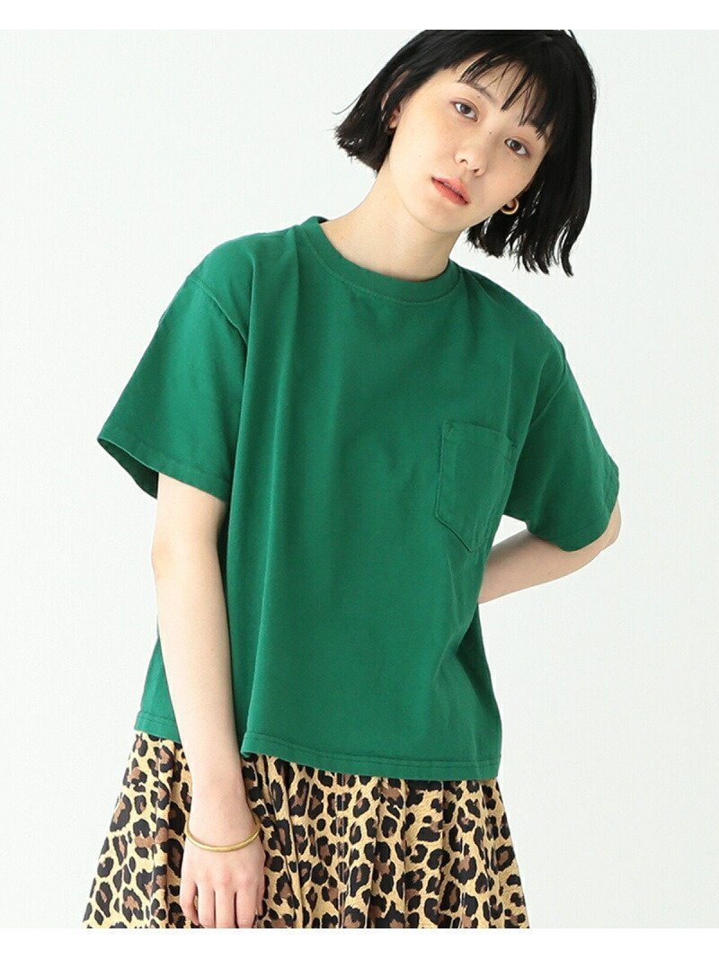 【ビームス ウイメン/BEAMS】のGoodwear / カスタム ビッグ 半袖 Tシャツ インテリア・キッズ・メンズ・レディースファッション・服の通販 founy(ファニー) 　ファッション　Fashion　レディースファッション　Ladies' Fashion Online　トップス・カットソー　Tops/Tshirt　シャツ/ブラウス　Shirts/Blouses　ロング / Tシャツ　T-Shirts　洗える　Washable　ショート　Short　スラックス　Slacks　定番　Standard　ビッグ　Big　フレア　Flare　ポケット　Pocket　半袖　Short Sleeve　リラックス　Relax　ワイド　Wide　GREEN|ID: prp329100004540499 ipo3291000000032531151
