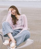 【ナチュラル ビューティー ベーシック/NATURAL BEAUTY BASIC】のワイドストレートデニムパンツ ブルー|ID: prp329100004540511 ipo3291000000032081428