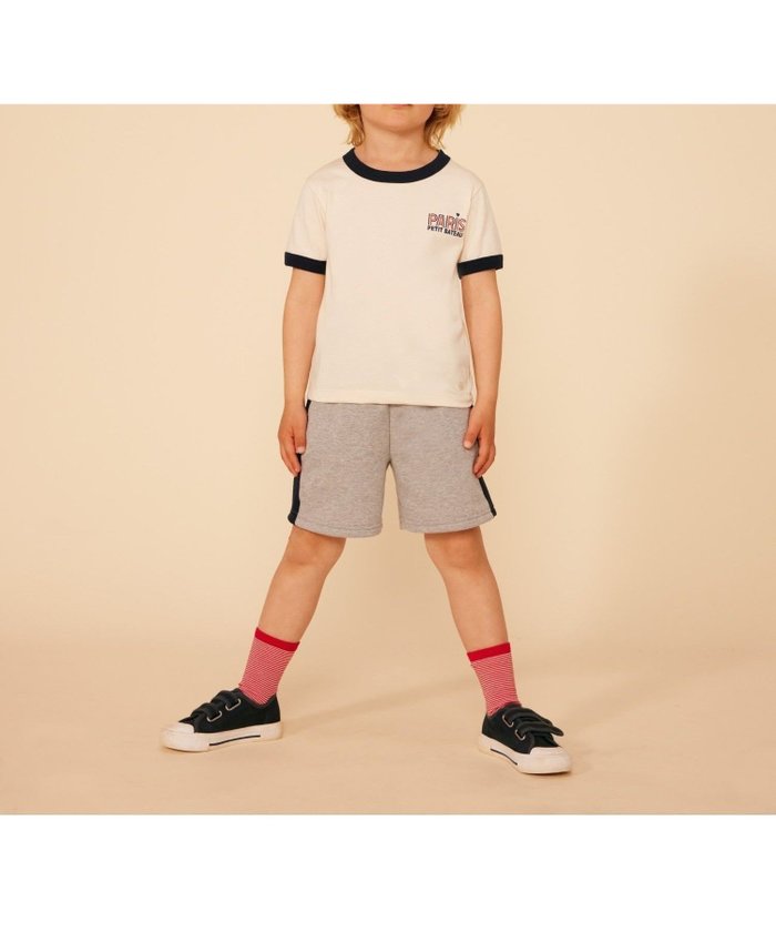 【プチバトー/PETIT BATEAU / KIDS】のPARISプリント半袖Tシャツ インテリア・キッズ・メンズ・レディースファッション・服の通販 founy(ファニー) https://founy.com/ ファッション Fashion キッズファッション KIDS デニム Denim プリント Print 人気 Popularity 半袖 Short Sleeve 定番 Standard |ID: prp329100004540516 ipo3291000000032081511
