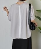 【その他のブランド/Other】の【ポンチョシルエットで可愛い/大人Tシャツ】バックテープカットソー ライトグレー|ID: prp329100004540522 ipo3291000000032215660