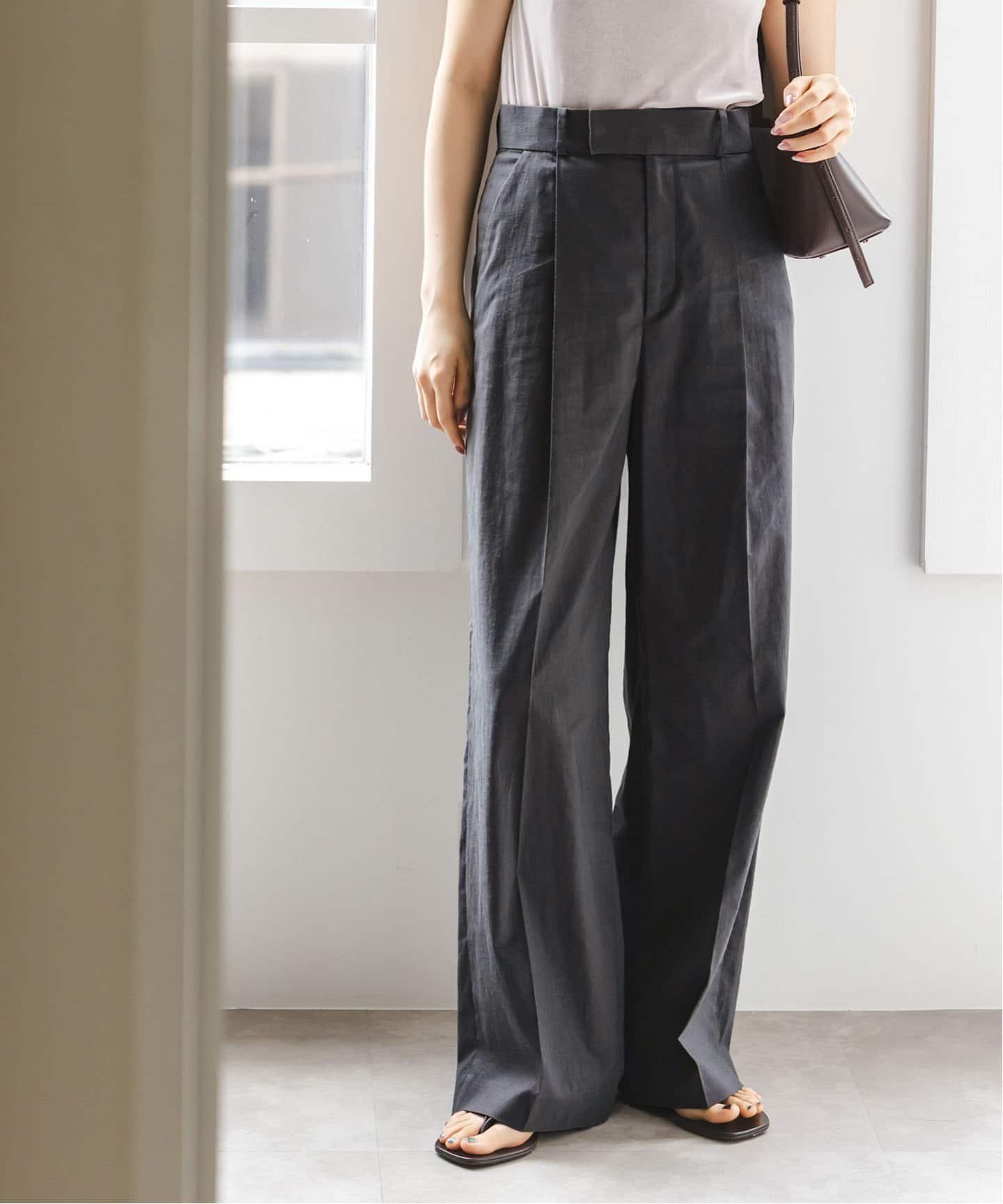 【ノーブル / スピック&スパン/NOBLE / Spick & Span】の《追加》【洗える】麻ストレッチスラックスパンツ 人気、トレンドファッション・服の通販 founy(ファニー) 　ファッション　Fashion　レディースファッション　Fashion for Women　パンツ　Pants & Trousers　再入荷　Restock / Back in Stock　洗える　Machine Washable　 other-1|ID: prp329100004540526 ipo3291000000033273934