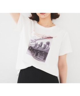 【アンタイトル/UNTITLED】の【洗える/ロゴ】プリントジャージTシャツ 人気、トレンドファッション・服の通販 founy(ファニー) ファッション Fashion レディースファッション Fashion for Women トップス・カットソー Cut & Sew Tops シャツ・ブラウス・オフィスカジュアル Elegant Blouses & Button-Ups ロングTシャツ・Tシャツ Longline T-Shirts & Tees おすすめ Recommended / Our Picks シルケット Silket, Silky Cotton シンプル Simple, Minimal プリント Print, Printed Pattern ボトム Bottoms, Lower Wear 洗える Machine Washable |ID:prp329100004540534