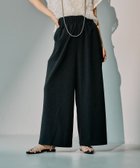 【レプシィム ローリーズファーム/LEPSIM LOWRYS FARM】のスラックスギャザーワイドパンツ 人気、トレンドファッション・服の通販 founy(ファニー) ファッション Fashion レディースファッション WOMEN パンツ Pants おすすめ Recommend ギャザー Gather スウェット Sweat 春 Spring thumbnail ブラック09|ID: prp329100004540536 ipo3291000000032260711